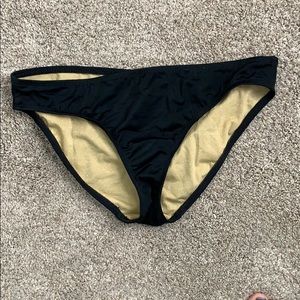 Athleta black bikini swim bottom